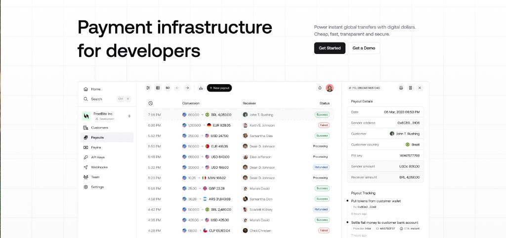 Payment Infrastructure Dashboard
